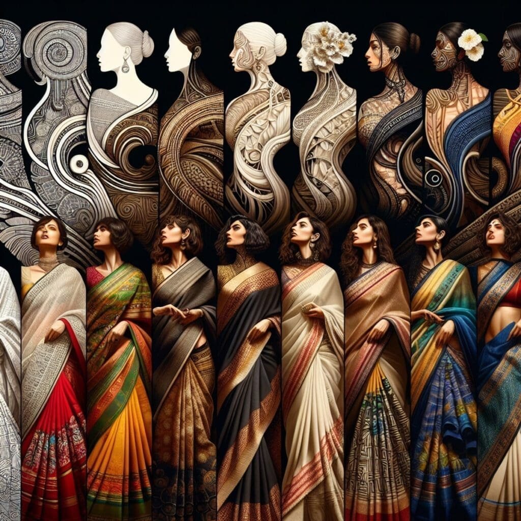 Body Type and Personal Preference wearing the silk saree