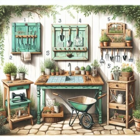 5 Upcycled DIY Potting Bench Ideas for Your Outdoor Space